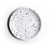 Round Small Plate (White Confetti)