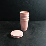 Cup Set with Coasters (Pink)