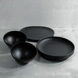 Dinner Set for 4 (Matt Black)