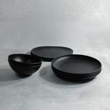 Dinner Set for 4 (Matt Black)