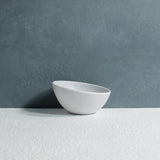 Curved Dessert Bowl (White Granite)