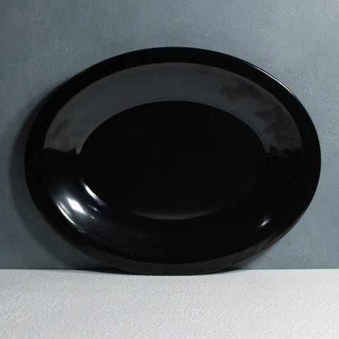 Large Oval Rice Platter - Black (5-6 persons)
