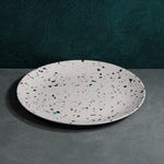 Dinner Plate (White Confetti)